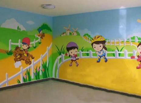 九江幼儿园墙体彩绘制作流程及注意事项